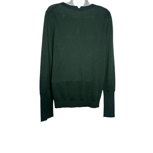 Sibel Saral Egyptian Cotton Knit Sweater Pullover Crew Neck Deep Green XS - Picture 6 of 9